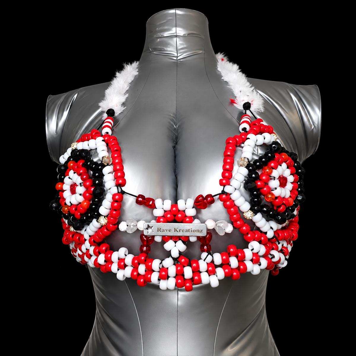 Lover Kandi Top - Red, White & Black
