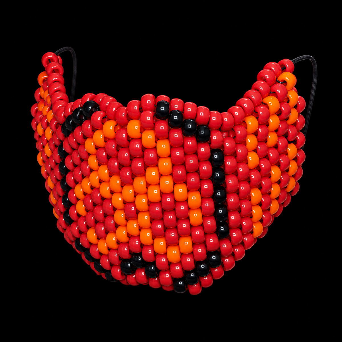 Toxic Kandi Mask - UV-Reactive Biohazard Design