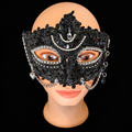 Noir Reverie - Black Sequin Masquerade Mask