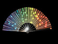 Disco Plastic Fan 13"