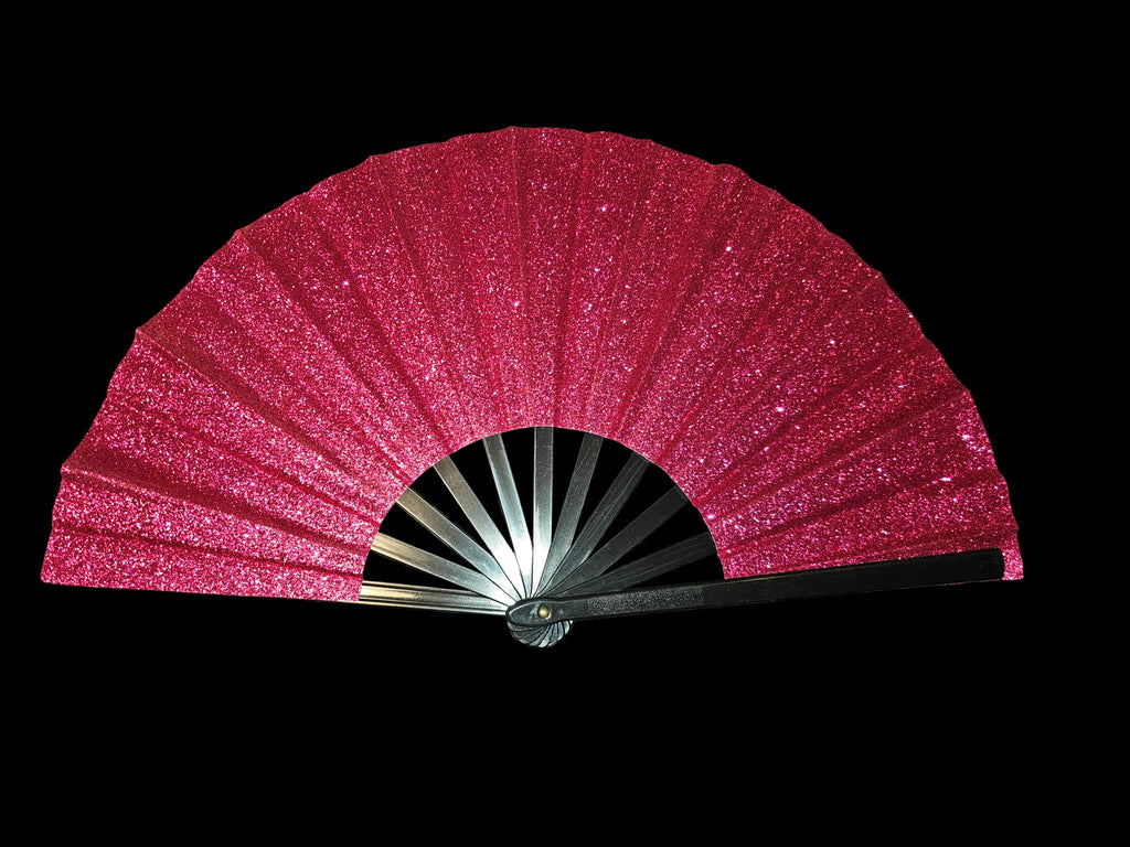 Glitterbomb Plastic Fan 11"