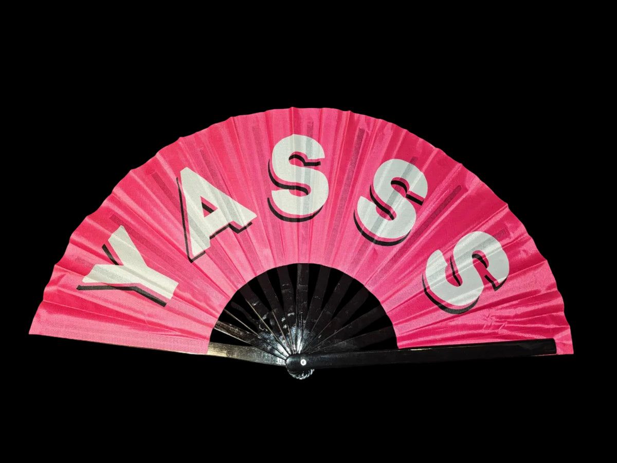 Yasss Bamboo Fan 13"