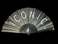 Iconic Bamboo Fan 13"